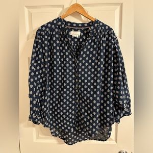 Anthropologie Dolman Sleeve Blouse Sz L